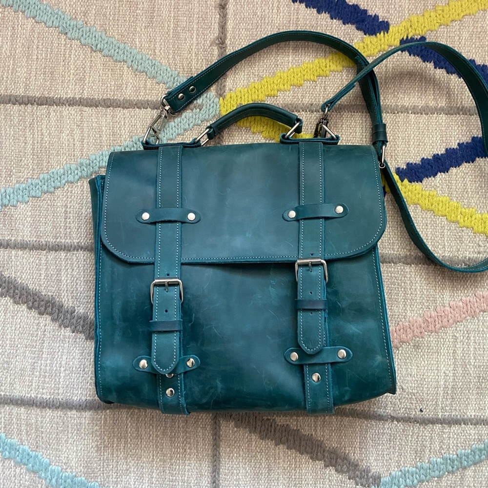 Leather Messenger Style Bag